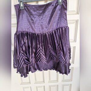 Purple Pleated Women's Skirt SzM Pretty Pretty NWT